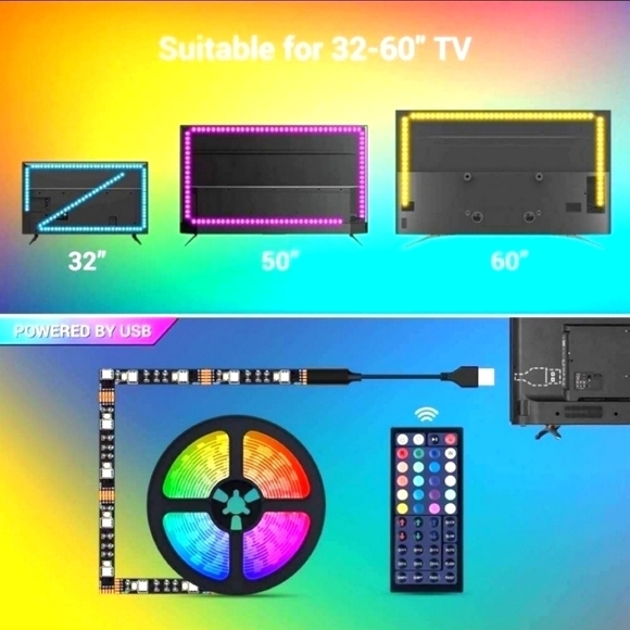 Two Sets Of Led Usb Light Stip - Picture 2 of 6